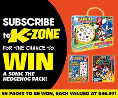 SUBSCRIBE FOR YOUR CHANCE TO WIN A SONIC THE HEDGEHOG PACK!