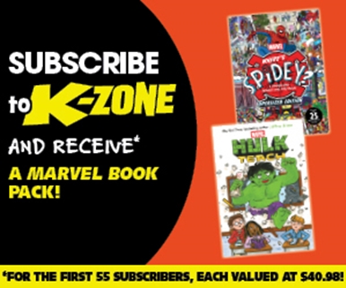 SUBSCRIBE AND RECEIVE A FREE* MARVEL BOOK PACK!