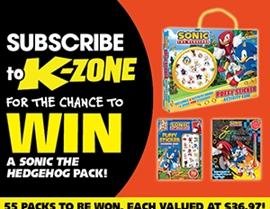 SUBSCRIBE FOR YOUR CHANCE TO WIN A SONIC THE HEDGEHOG PACK!