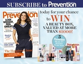 SUBSCRIBE FOR YOUR CHANCE TO WIN A PREVENTION BEAUTY BOX!