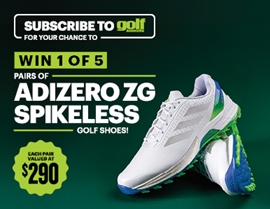 SUBSCRIBE FOR YOUR CHANCE TO WIN A PAIR OF ADIZERO ZG GOLF SHOES!
