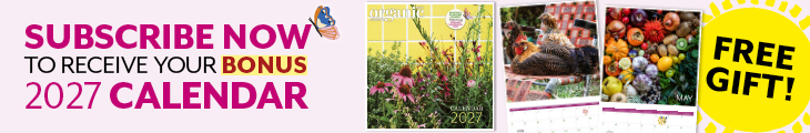 SUBSCRIBE TO ABC ORGANIC GARDENER AND RECEIVE A BONUS 2027 CALENDAR!